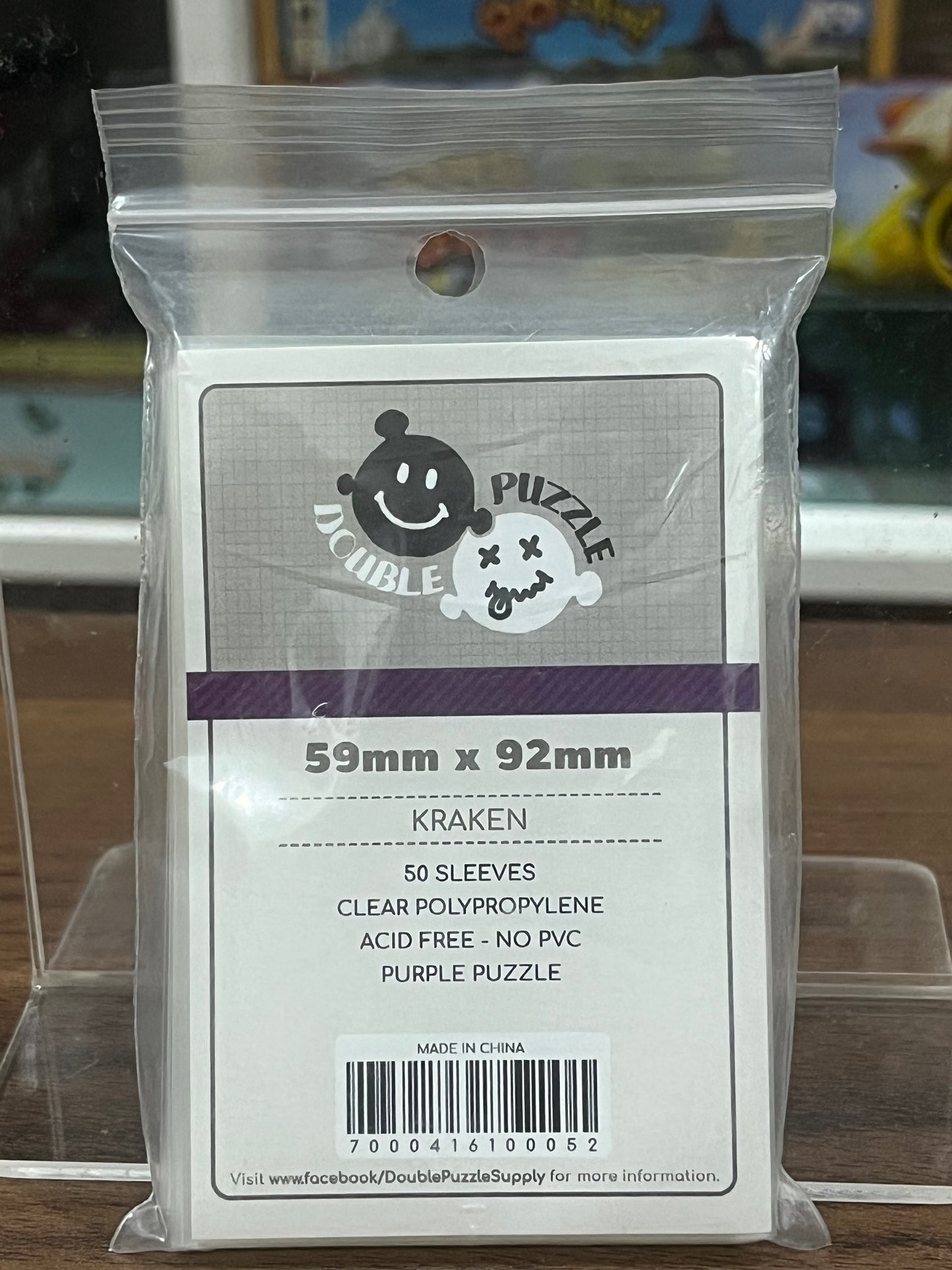 Sleeves - 59mm x 92mm - Double Puzzle KRAKEN (50 PCS)