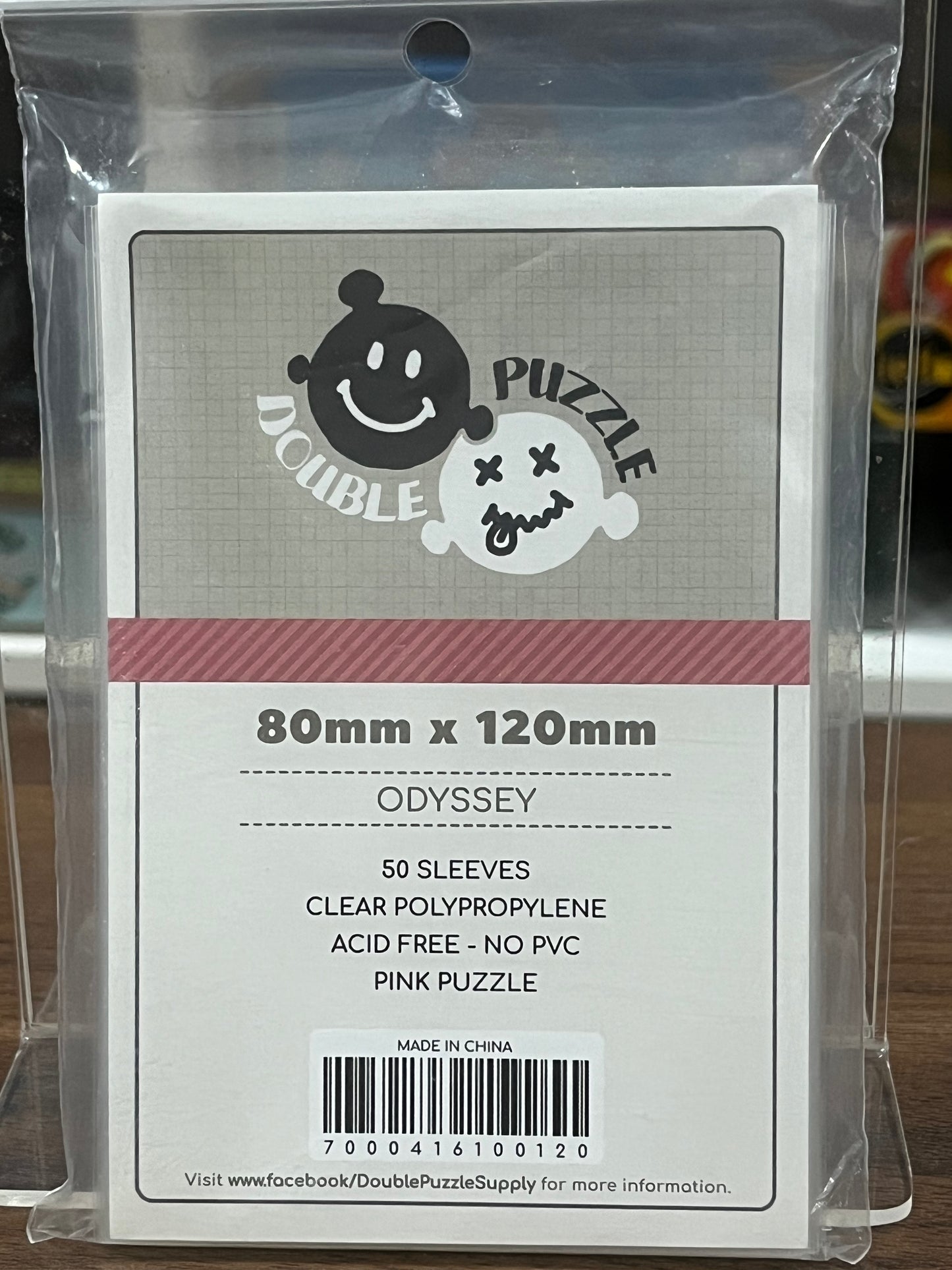 Sleeves - 80mm x 120mm - Double Puzzle ODYSSEY (50 PCS)