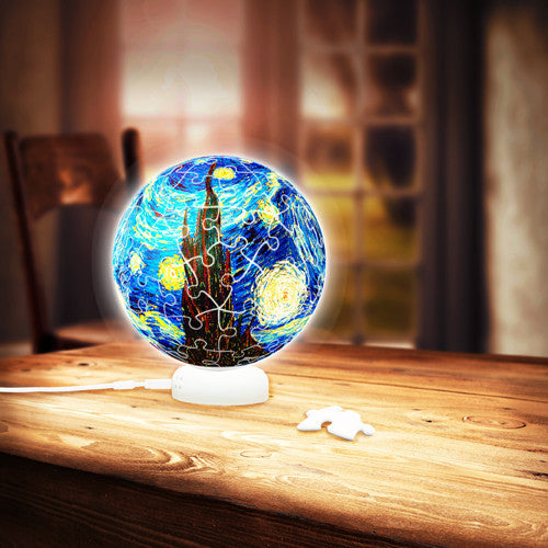 Puzzle Sphere Light J1013: Vincent van Gogh - The Starry Night, June 1889